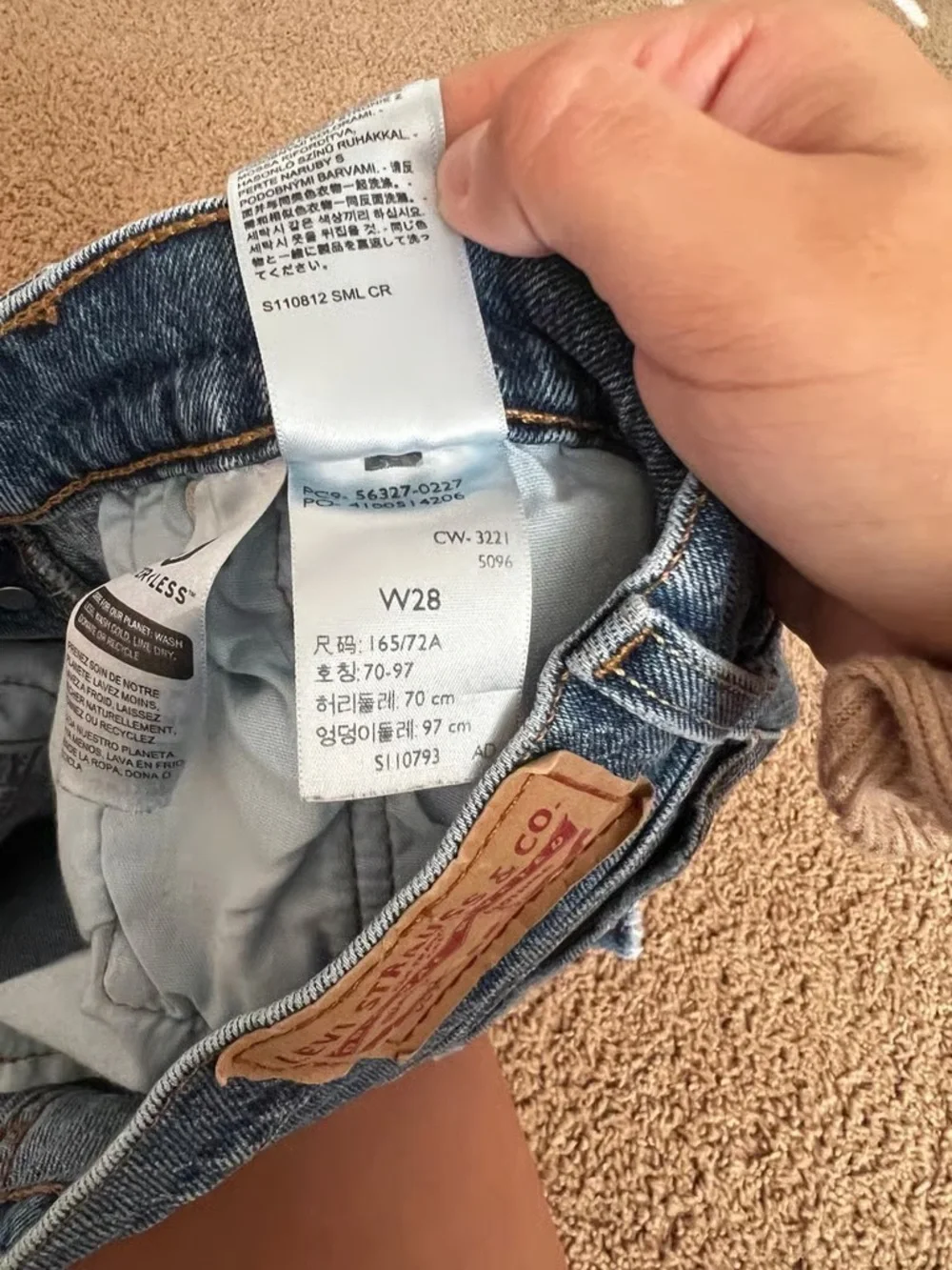 Levi's Blue Denim Cutoff Shorts